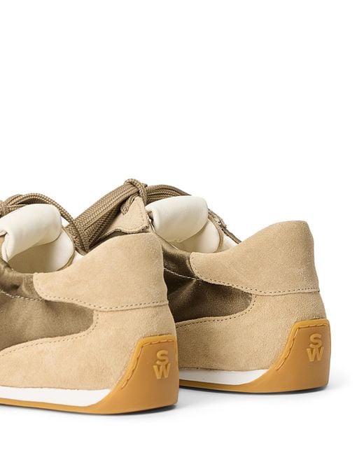 Stuart Weitzman Natural Bond Ruche Sneaker
