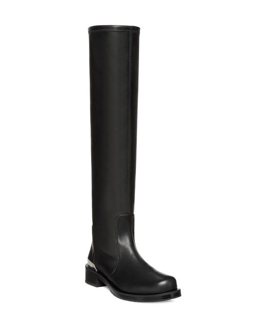 Stuart Weitzman Black Mercer Leather Knee-high Boots