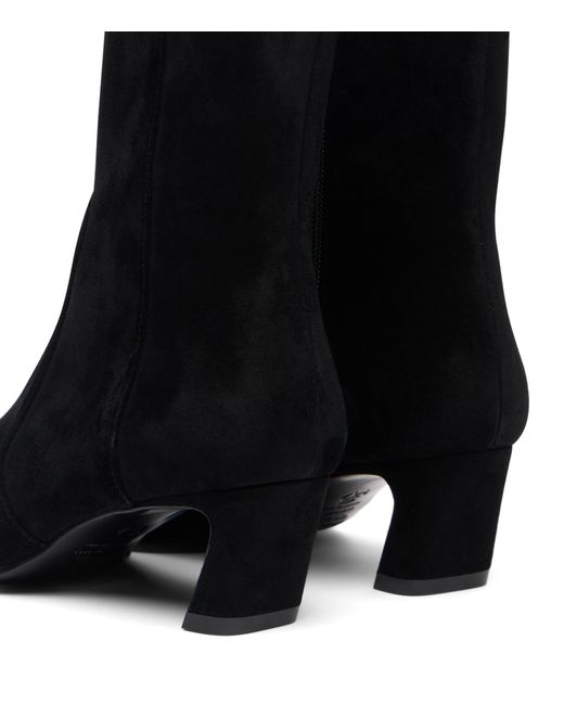 Stuart Weitzman Black Stassi Zip Bootie 50
