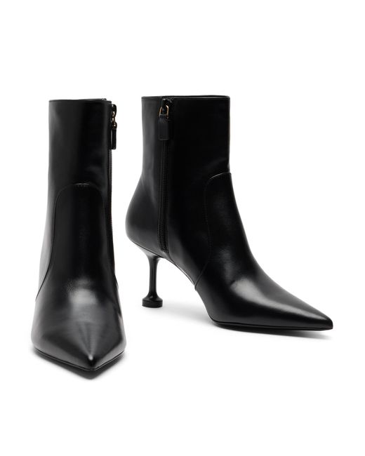 Stuart Weitzman Black Stuartini Zip Bootie 75
