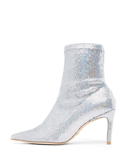 Stuart Weitzman White Stuart 85 Stretch Bootie