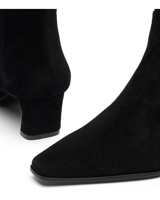 Stassi Zip Bootie 50 di Stuart Weitzman in Black
