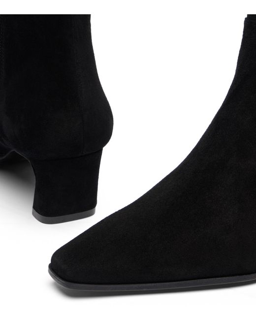 Stuart Weitzman Black Stassi Zip Bootie 50