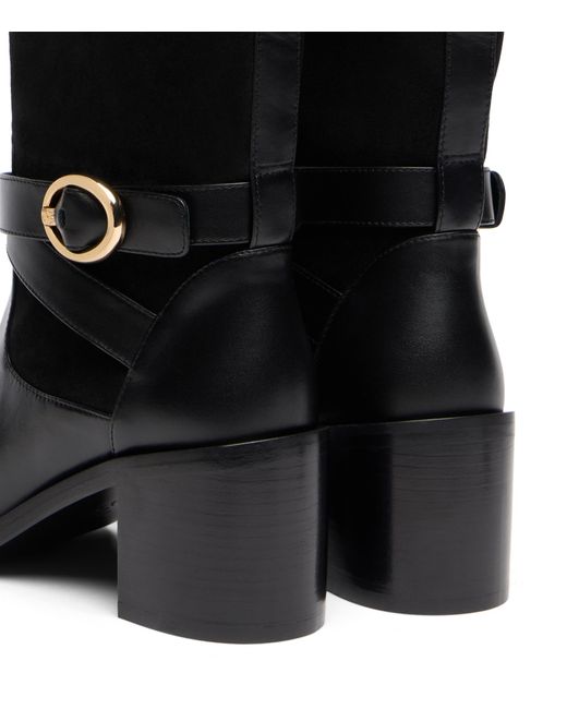 Stuart Weitzman Black Benni Riding Boot 55