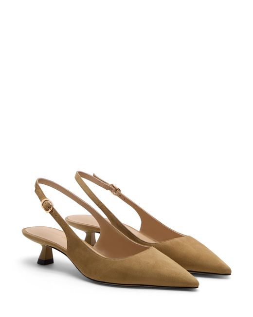 Stuart Weitzman Natural Stuart Sculpt Slingback 35