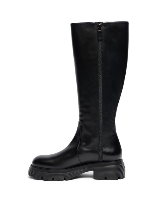 Stuart Weitzman Black Hudson Lite Zip Boot
