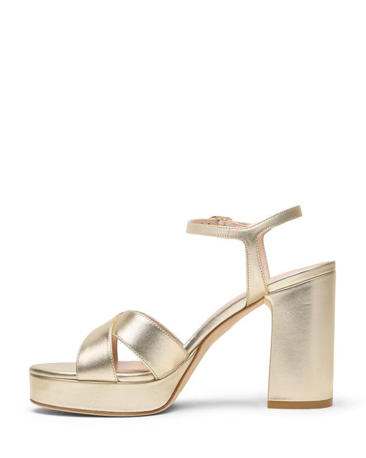 Stuart Weitzman Metallic Dayna Platform Sandal