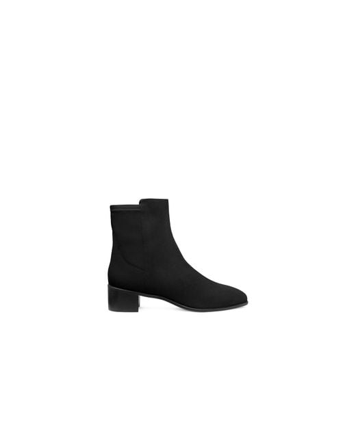 Stuart Weitzman Black City Block Square-toe 45 Bootie