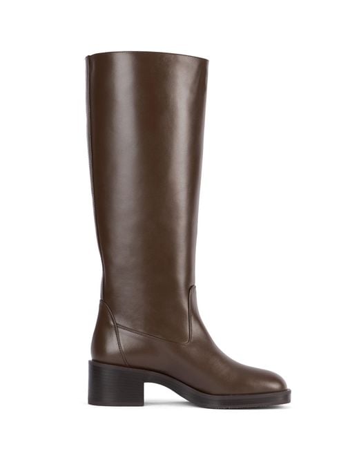 Stuart Weitzman Brown Smooth Calf Kaia Knee-High Boots