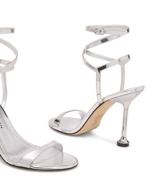 Stuart Weitzman White Nudistini Wrap 100