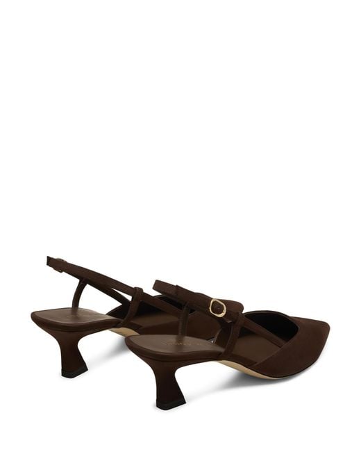 Stuart Weitzman Brown Vinnie 50 Slingback