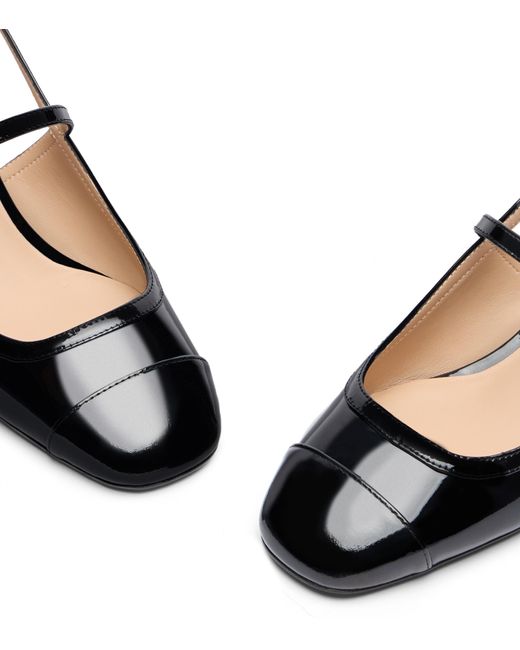 Stuart Weitzman Black Maeve Crystal Mary Jane Slingback