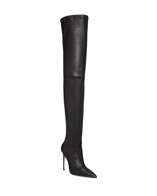 Stuart Weitzman Black Ultrastuart 110 Stretch Boot