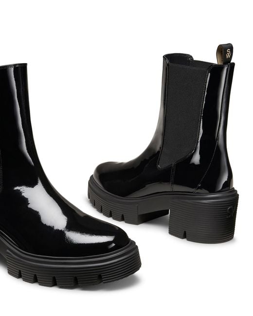 Stuart Weitzman Black Soho Chelsea Bootie