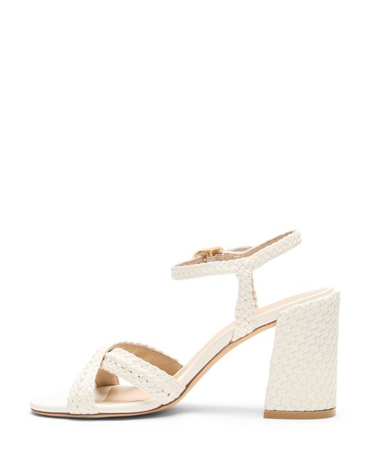 Stuart Weitzman Metallic Alyssa Woven Block 85