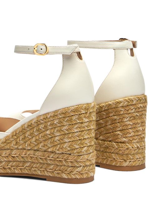 Stuart Weitzman Metallic Nudistia Espadrille Wedge