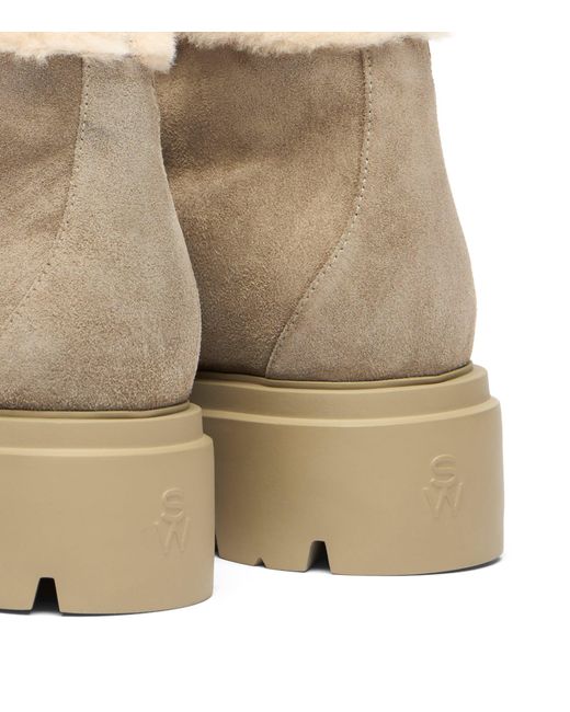 Stuart Weitzman Natural Hudson Shearling Chukka
