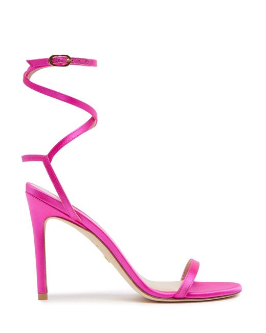Stuart Weitzman Pink Barelynude 100 Wrap Sandal