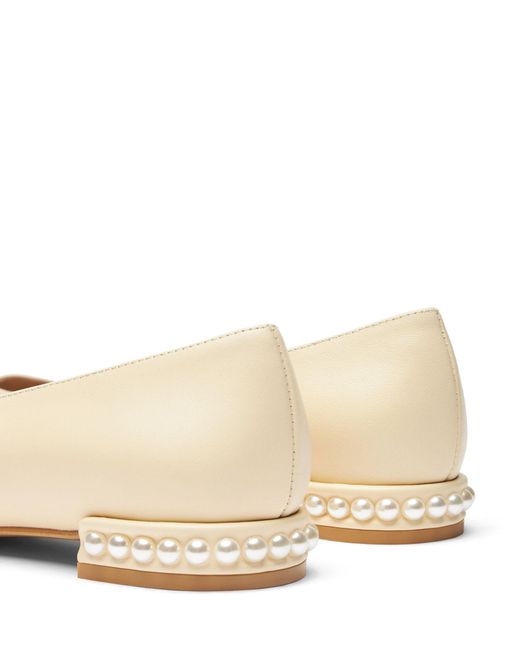 Stuart Weitzman Natural , Pearl Flat, Flats And Loafers,