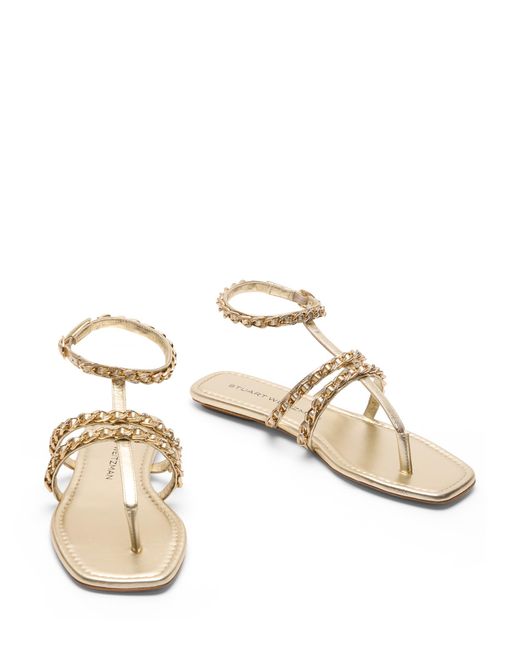 Stuart Weitzman Natural Soluxe Crystal Sandal