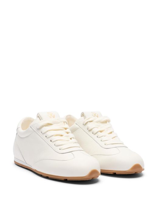 Stuart Weitzman White Colton Sleek Sneaker