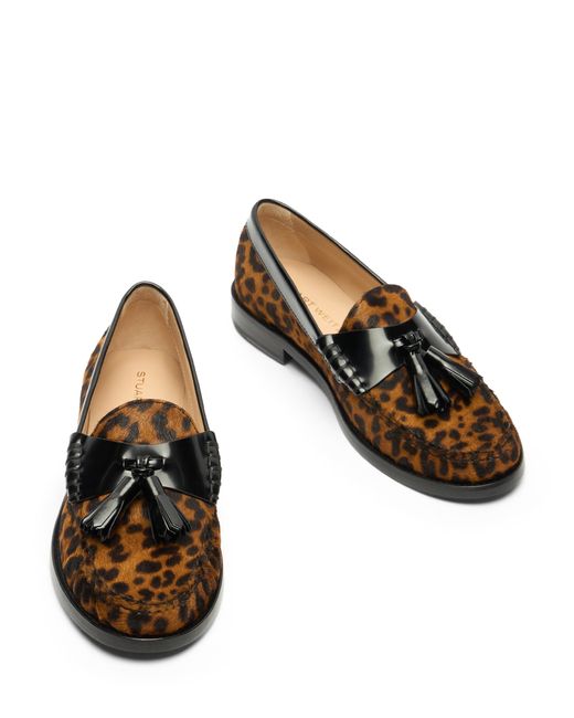 Stuart Weitzman Brown Lottie Tassel Loafer