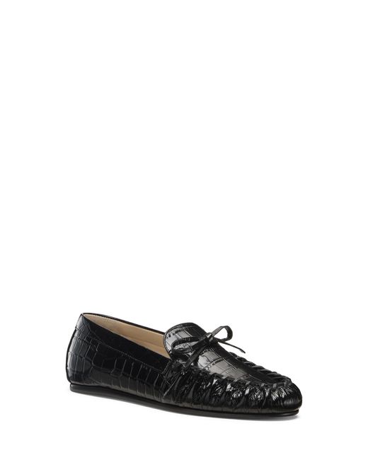Stuart Weitzman Black Britt Bow Loafer