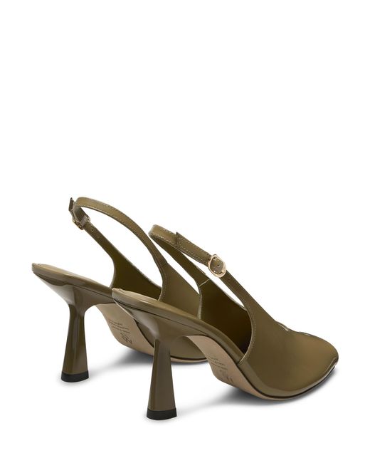Stuart Weitzman Metallic Val Slingback 85