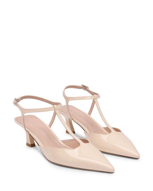 Stuart Weitzman Pink Vinnie T-Strap Pump