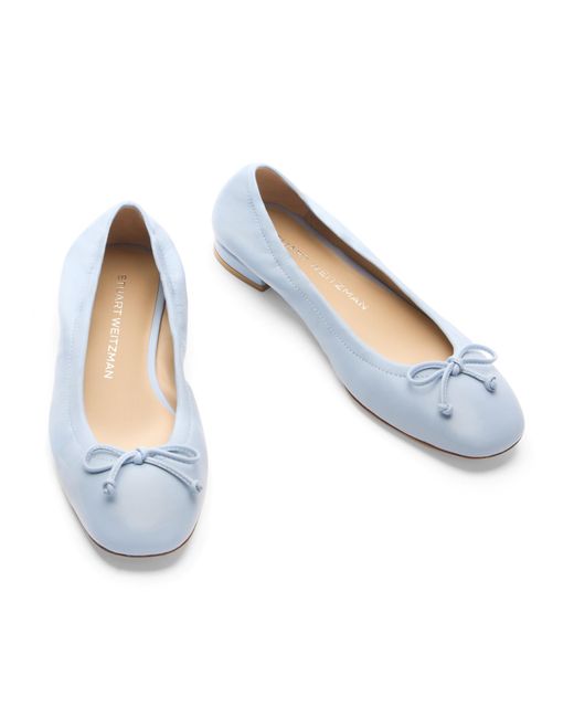Stuart Weitzman Blue , BRIA BALLET FLAT, LOAFER UND FLACHE SCHUHE,
