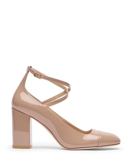 Stuart Weitzman Pink Eden 85 Strap Pump