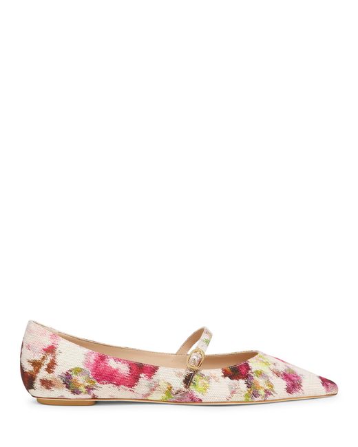 Stuart Weitzman Pink Emilia Mary Jane Flat