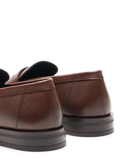 Stuart Weitzman Brown Sw Club Classoc Penny Loafer for men