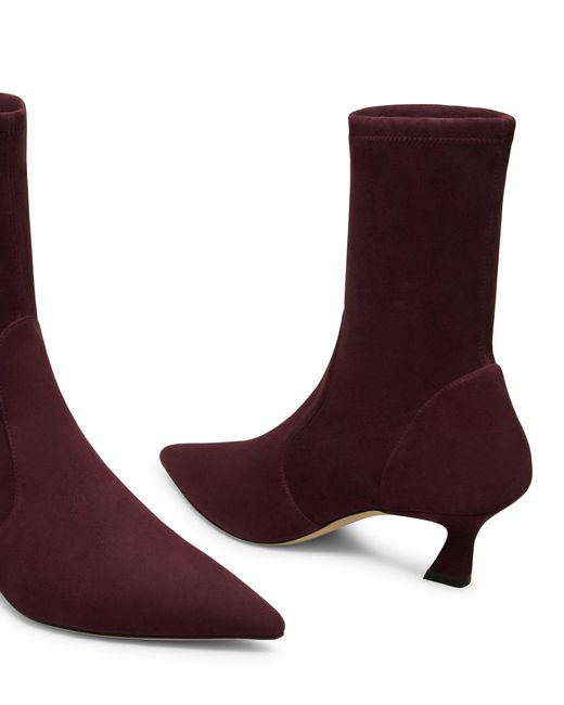 Stuart Weitzman Red Vinnie Bootie 50