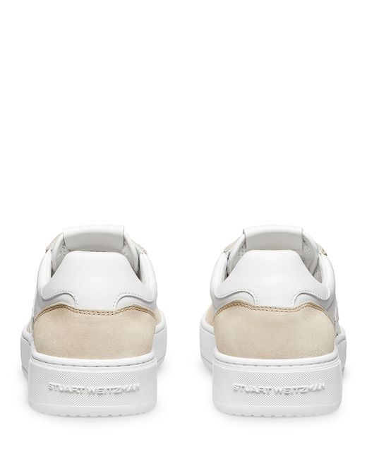 Stuart Weitzman White Sw Courtside Monogram Sneaker