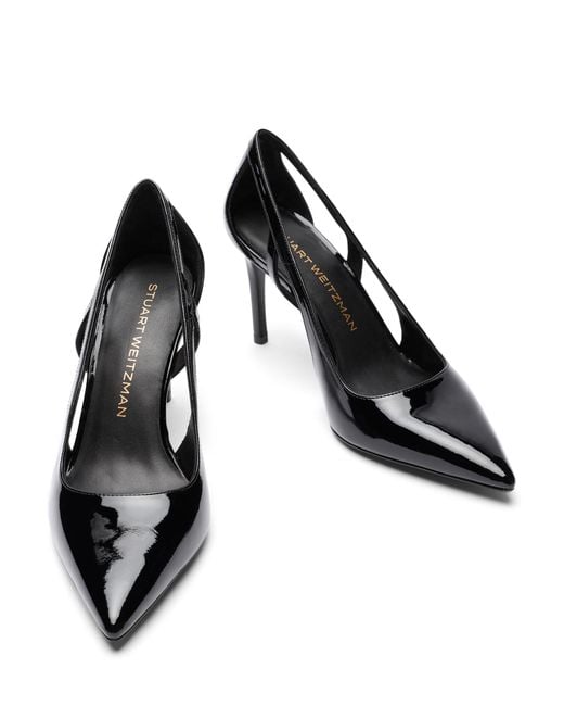 Stuart Weitzman Black Stuart Power Cutout 85