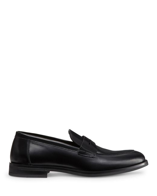 Stuart Weitzman Black , Sw Club Classic Penny Loafer, Loafers, for men