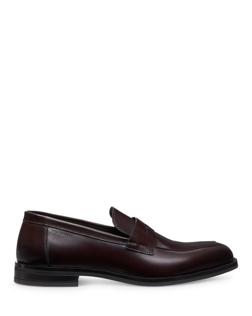 Stuart Weitzman Brown Sw Club Classic Penny Loafer for men