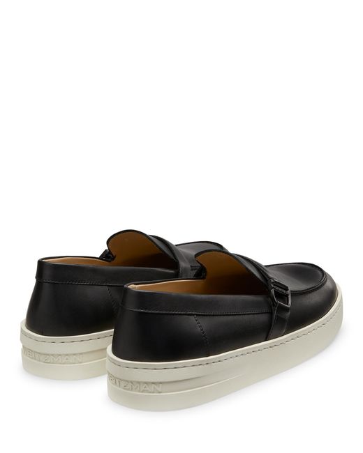 Stuart Weitzman Black Hamptons Buckle Loafer for men