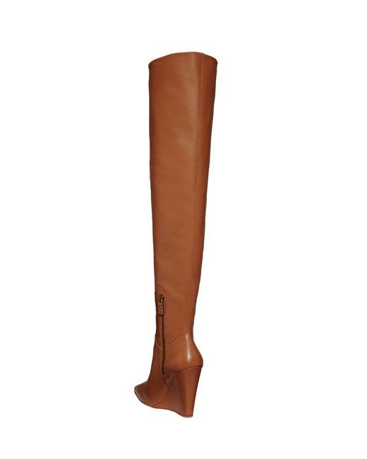 Stuart Weitzman Brown Saloon 100 Wedge Boot