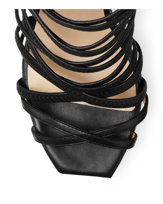 Stuart Weitzman Black Jaxie 100 Sandal