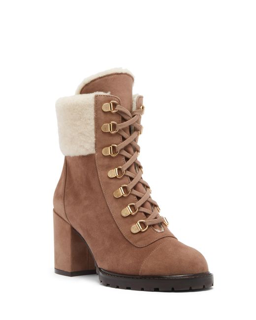Stuart Weitzman Brown Kolbie Ii Block Chill Bootie