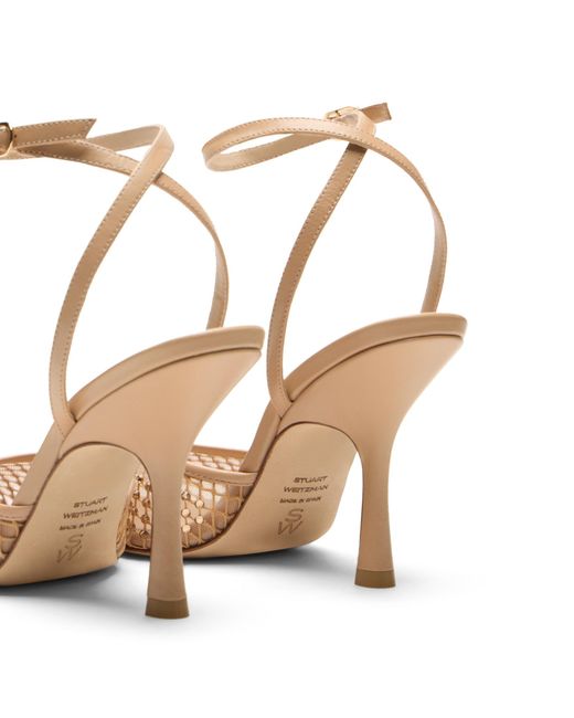 Stuart Weitzman Metallic Bareitall Shine Pump 100