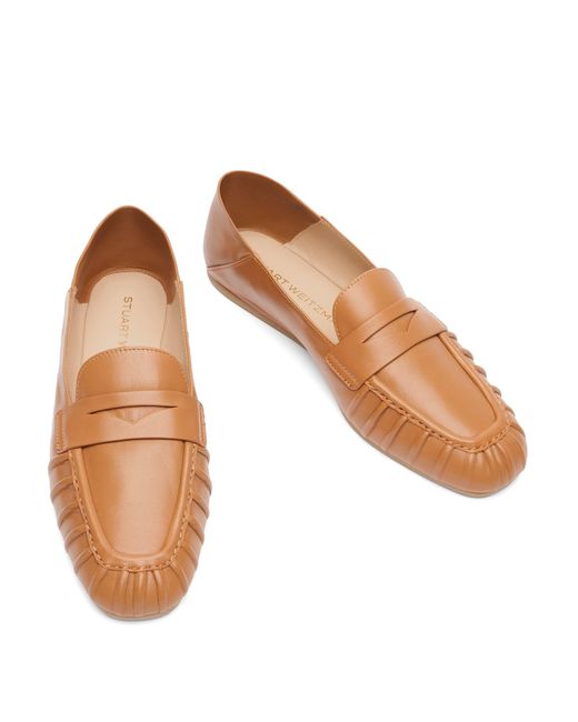 Stuart Weitzman Brown Brooks Loafer