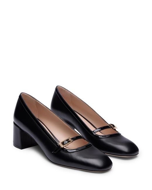 Stuart Weitzman Black Georgie Pump 50