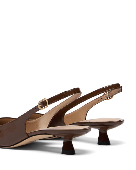 Stuart Weitzman Brown Stuart Sculpt Slingback 35