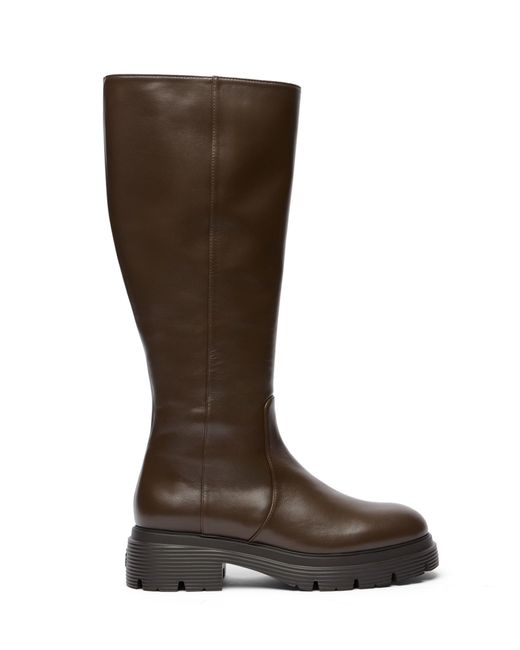 Stuart Weitzman Brown Hudson Lite Zip Boot
