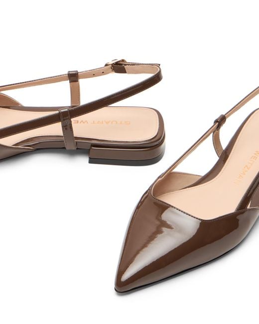 Stuart Weitzman Brown Vinnie Slingback