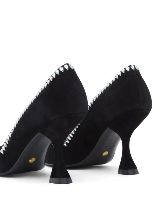 Stuart Weitzman Black Gemcut Xcurve 85 Pump