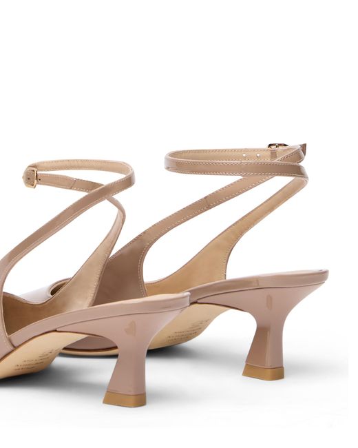 Stuart Weitzman Natural Vinnie 50 Strap Pump